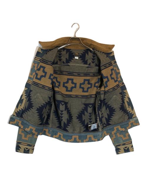 RRL（ダブルアールエル）RRL (ダブルアールエル) 襟コーデュロイ デニムジャケット インディゴ サイズ:SIZE Mの古着・服飾アイテム