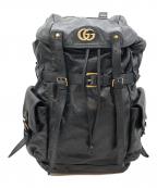 GUCCIグッチ）の古着「GGマーモント, リベル バックパック (GG Marmont Re(belle) Backpack)」｜ブラック