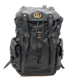 GUCCI（グッチ）の古着「GGマーモント, リベル バックパック (GG Marmont Re(belle) Backpack)」｜ブラック