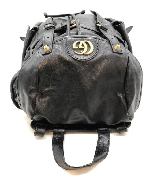 GUCCI（グッチ）GUCCI (グッチ) GGマーモント, リベル バックパック (GG Marmont Re(belle) Backpack) ブラックの古着・服飾アイテム