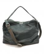 aniaryアニアリ）の古着「レザーバッグ」｜グリーン