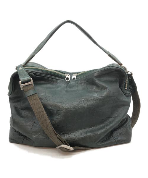 aniary（アニアリ）aniary (アニアリ) レザーバッグ グリーンの古着・服飾アイテム