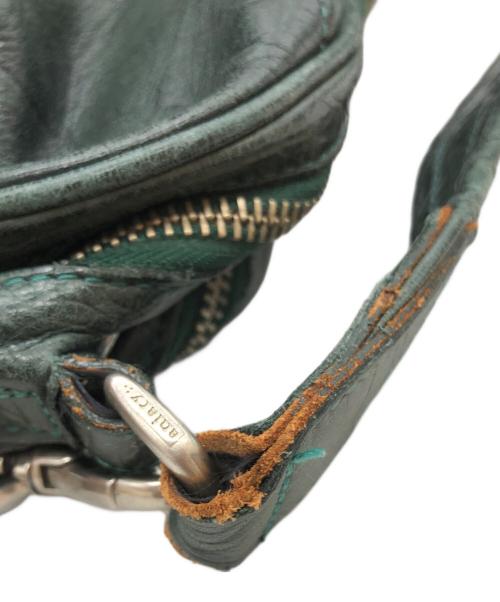 aniary（アニアリ）aniary (アニアリ) レザーバッグ グリーンの古着・服飾アイテム