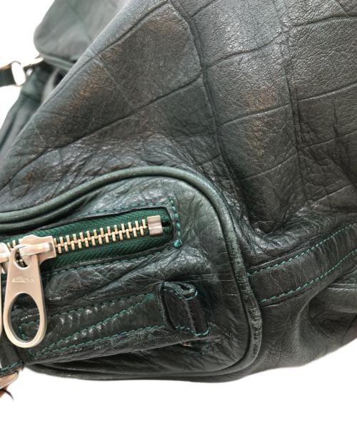 aniary（アニアリ）aniary (アニアリ) レザーバッグ グリーンの古着・服飾アイテム