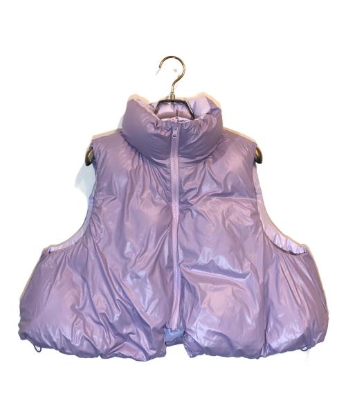 LE PHIL（ル フィル）LE PHIL (ル フィル) リバーシブルボリュームダウンベスト パープル サイズ:F 未使用品の古着・服飾アイテム