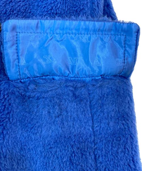 MaxMara（マックスマーラ）MaxMara (マックスマーラ) テディベア アルパカ シルク混 コート ブルー サイズ:SIZE 38の古着・服飾アイテム