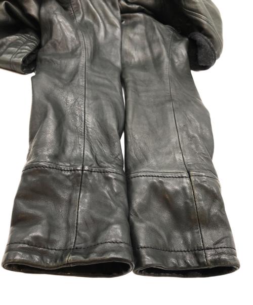 GARRETT（ギャレット）GARRETT (ギャレット) ウォッシュドラムナッパレザージップパーカー ブラック サイズ:SIZE 50の古着・服飾アイテム