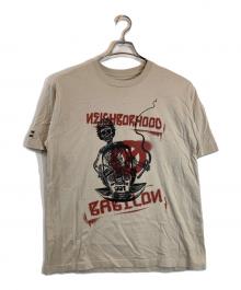NEIGHBORHOOD×BABYLONE（ネイバーフッド×バビロン）の古着「プリントTシャツ」｜ベージュ