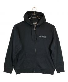 CALEE×TATTOO STUDIO YAMADA（キャリー×タトゥースタジオヤマダ）の古着「スパンコール ジップパーカー」｜グレー