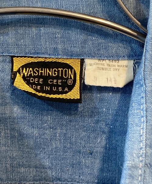 WASHINGTON DEE CEE（ワシントンディーシー）WASHINGTON DEE CEE (ワシントンディーシー) BLUE CHAMBRAY WORK SHIRT インディゴ サイズ:SIZE 141/2の古着・服飾アイテム