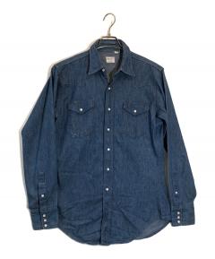 中古・古着通販】Wrangler (ラングラー) デニムシャツ 70s 三角タグ
