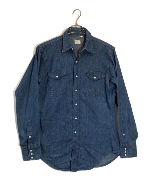 Wrangler（ラングラー）Wrangler (ラングラー) 27MW デニムウエスタンシャツ インディゴ サイズ:15 1/2-35の古着・服飾アイテム