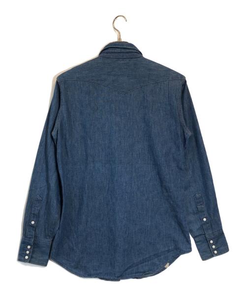 Wrangler（ラングラー）Wrangler (ラングラー) 27MW デニムウエスタンシャツ インディゴ サイズ:15 1/2-35の古着・服飾アイテム