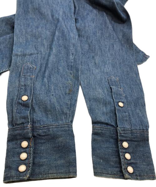Wrangler（ラングラー）Wrangler (ラングラー) 27MW デニムウエスタンシャツ インディゴ サイズ:15 1/2-35の古着・服飾アイテム