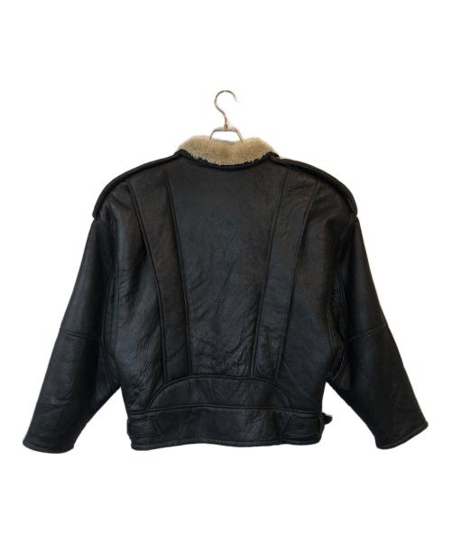 pellepelle（ペレペレ）pellepelle (ペレペレ) ムートンジャケット ブラック サイズ:４０の古着・服飾アイテム