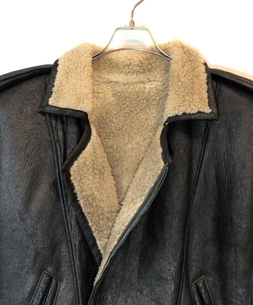 pellepelle（ペレペレ）pellepelle (ペレペレ) ムートンジャケット ブラック サイズ:４０の古着・服飾アイテム