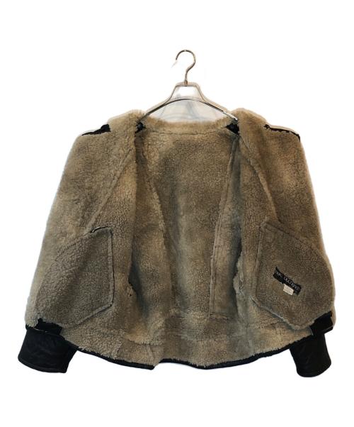pellepelle（ペレペレ）pellepelle (ペレペレ) ムートンジャケット ブラック サイズ:４０の古着・服飾アイテム