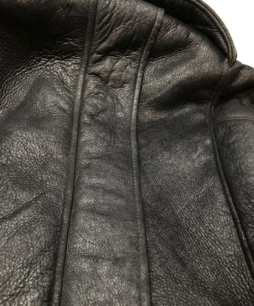 pellepelle（ペレペレ）pellepelle (ペレペレ) ムートンジャケット ブラック サイズ:４０の古着・服飾アイテム