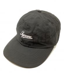 SUPREME（シュプリーム）の古着「Script Logo Fitted 6-Panel　スクリプトロゴ　6パネル　キャップ」｜ブラック