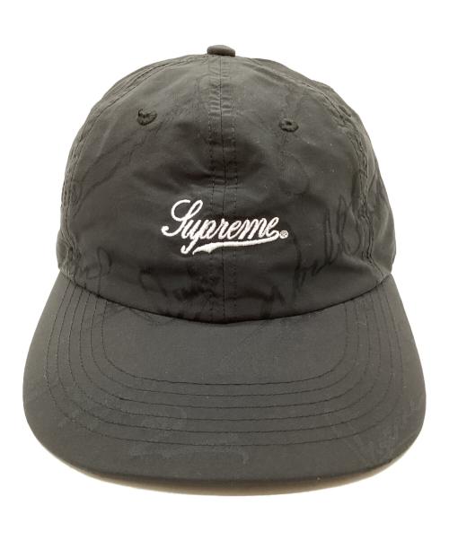 SUPREME（シュプリーム）Supreme (シュプリーム) Script Logo Fitted 6-Panel　スクリプトロゴ　6パネル　キャップ ブラックの古着・服飾アイテム