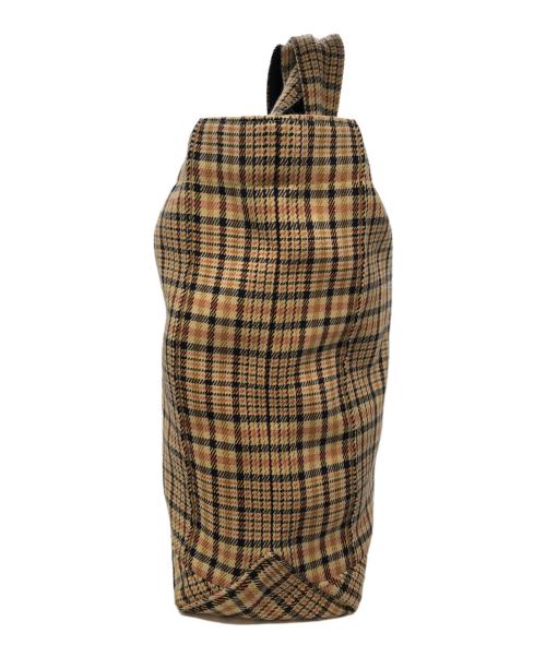 BLAMINK（ブラミンク）BLAMINK (ブラミンク) チェック柄トートバッグ イエローの古着・服飾アイテム