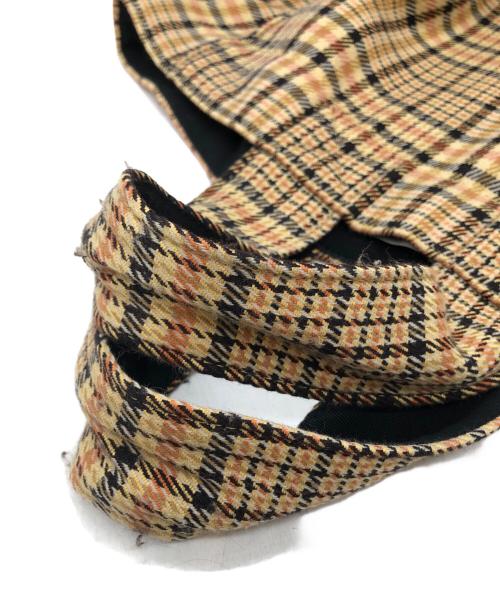 BLAMINK（ブラミンク）BLAMINK (ブラミンク) チェック柄トートバッグ イエローの古着・服飾アイテム