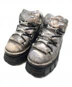 NEW ROCKニューロック）の古着「厚底ブーツ」｜グレー