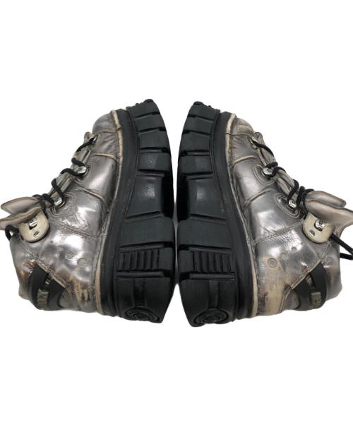 NEW ROCK（ニューロック）NEW ROCK (ニューロック) 厚底ブーツ グレー サイズ:39の古着・服飾アイテム