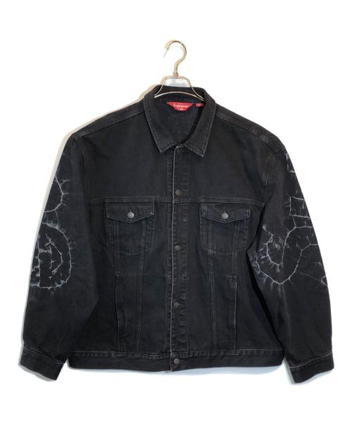SUPREME（シュプリーム）Supreme (シュプリーム) 23SS Shibori Denim Trucker Jaket ブラック サイズ:SIZE XXLの古着・服飾アイテム