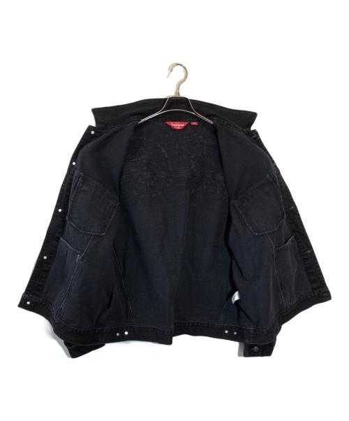 SUPREME（シュプリーム）Supreme (シュプリーム) 23SS Shibori Denim Trucker Jaket ブラック サイズ:SIZE XXLの古着・服飾アイテム