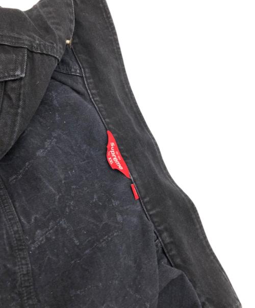 SUPREME（シュプリーム）Supreme (シュプリーム) 23SS Shibori Denim Trucker Jaket ブラック サイズ:SIZE XXLの古着・服飾アイテム