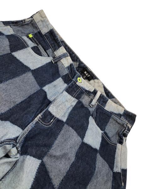 HUF（ハフ）HUF (ハフ) パッチワークデニムパンツ インディゴ サイズ:SIZE 91cm (W36)の古着・服飾アイテム