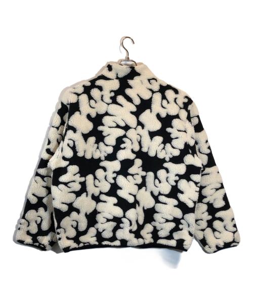 HUF（ハフ）HUF (ハフ) ハイパイルジャカードフリースジャケット ホワイト×ブラック サイズ:SIZE XLの古着・服飾アイテム