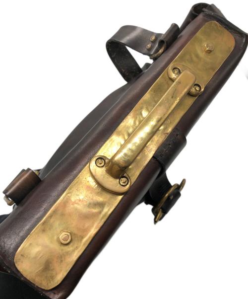 MUNOZ VRANDECIC（ムニョス ブランデシック）MUNOZ VRANDECIC (ムニョス ブランデシック) レザーショルダーバッグ ブラウンの古着・服飾アイテム