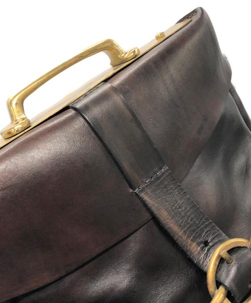 MUNOZ VRANDECIC（ムニョス ブランデシック）MUNOZ VRANDECIC (ムニョス ブランデシック) レザーショルダーバッグ ブラウンの古着・服飾アイテム