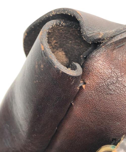 MUNOZ VRANDECIC（ムニョス ブランデシック）MUNOZ VRANDECIC (ムニョス ブランデシック) レザーショルダーバッグ ブラウンの古着・服飾アイテム