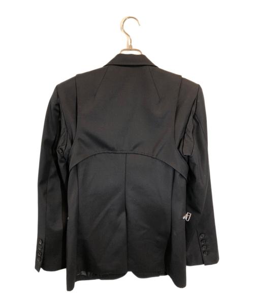 JOHN LAWRENCE SULLIVAN（ジョン ローレンス サリバン）JOHN LAWRENCE SULLIVAN (ジョン ローレンス サリバン) LAYERED JACKET ブラック サイズ:SIZE 44の古着・服飾アイテム