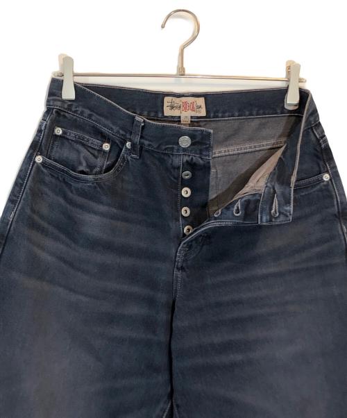 stussy（ステューシー）stussy (ステューシー) Big Ol' Jean Denim　ビッグ オル ジーン デニム　デニムパンツ　ジーンズ ダークインディゴ サイズ:SIZE 28の古着・服飾アイテム