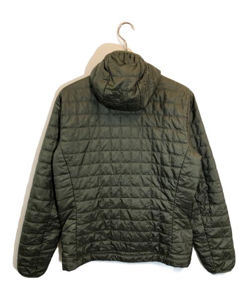 Patagonia（パタゴニア）Patagonia (パタゴニア) ナノ・パフ・フィッツロイ・トラウト・フーディ オリーブ サイズ:SIZE Mの古着・服飾アイテム