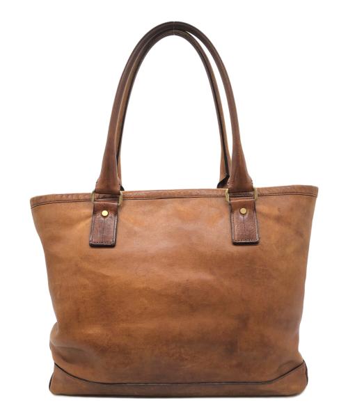 土屋鞄（ツチヤカバン）土屋鞄 (ツチヤカバン) レザーハンドバッグ ブラウンの古着・服飾アイテム