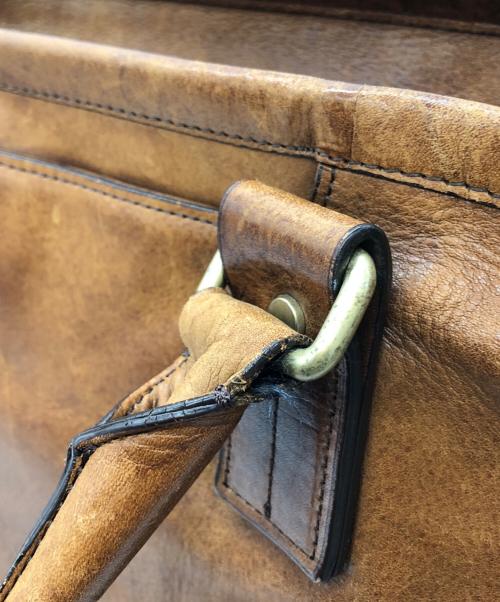 土屋鞄（ツチヤカバン）土屋鞄 (ツチヤカバン) レザーハンドバッグ ブラウンの古着・服飾アイテム