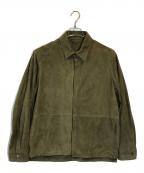 EMMETIエンメティ）の古着「スウェードシャツ」｜オリーブ
