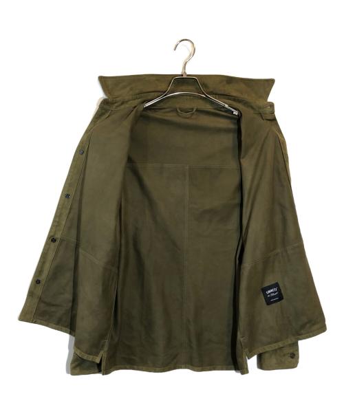 EMMETI（エンメティ）EMMETI (エンメティ) スウェードシャツ オリーブ サイズ:SIZE 50の古着・服飾アイテム