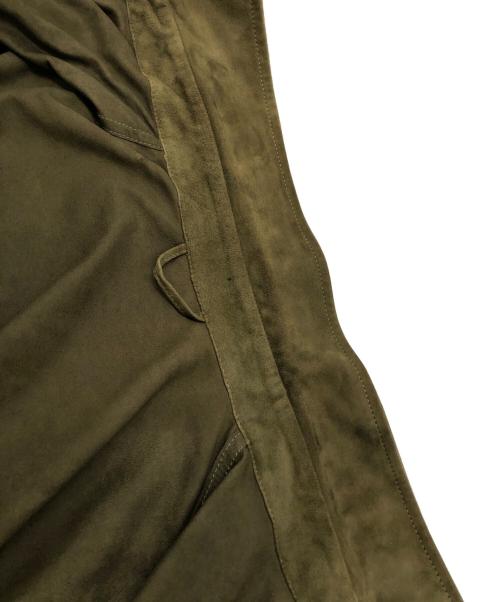 EMMETI（エンメティ）EMMETI (エンメティ) スウェードシャツ オリーブ サイズ:SIZE 50の古着・服飾アイテム