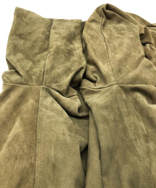 EMMETI（エンメティ）EMMETI (エンメティ) スウェードシャツ オリーブ サイズ:SIZE 50の古着・服飾アイテム