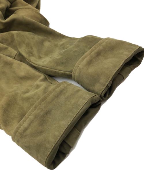 EMMETI（エンメティ）EMMETI (エンメティ) スウェードシャツ オリーブ サイズ:SIZE 50の古着・服飾アイテム