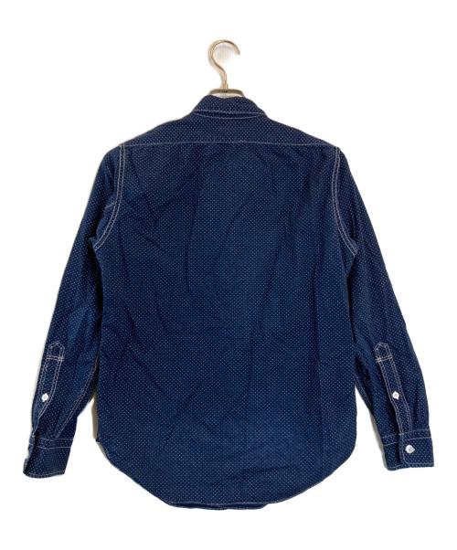 UNION SPECIAL OVERALLS（ユニオンスペシャルオーバーオールズ）UNION SPECIAL OVERALLS (ユニオンスペシャルオーバーオールズ) コンダクターシャツ ネイビー サイズ:15の古着・服飾アイテム