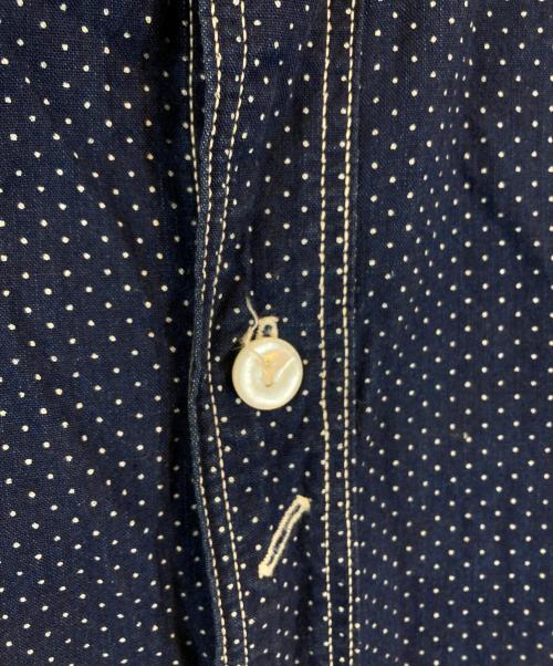 UNION SPECIAL OVERALLS（ユニオンスペシャルオーバーオールズ）UNION SPECIAL OVERALLS (ユニオンスペシャルオーバーオールズ) コンダクターシャツ ネイビー サイズ:15の古着・服飾アイテム