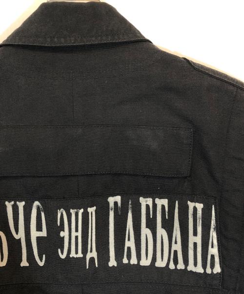 DOLCE & GABBANA（ドルチェ＆ガッバーナ）DOLCE & GABBANA (ドルチェ＆ガッバーナ) ワッペンフライトジャケット ブラック サイズ:SIZE 46の古着・服飾アイテム