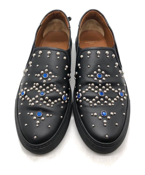 GIVENCHY（ジバンシィ）GIVENCHY (ジバンシィ) STREET SKATE スタッズスリッポン ブラック サイズ:41の古着・服飾アイテム